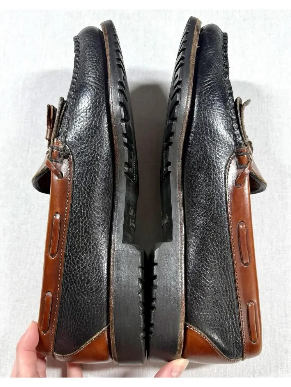 Allen Edmonds Nashua‎ Shoes Men’s 11 B Brown/Black Tassel Loafer Casual Leather